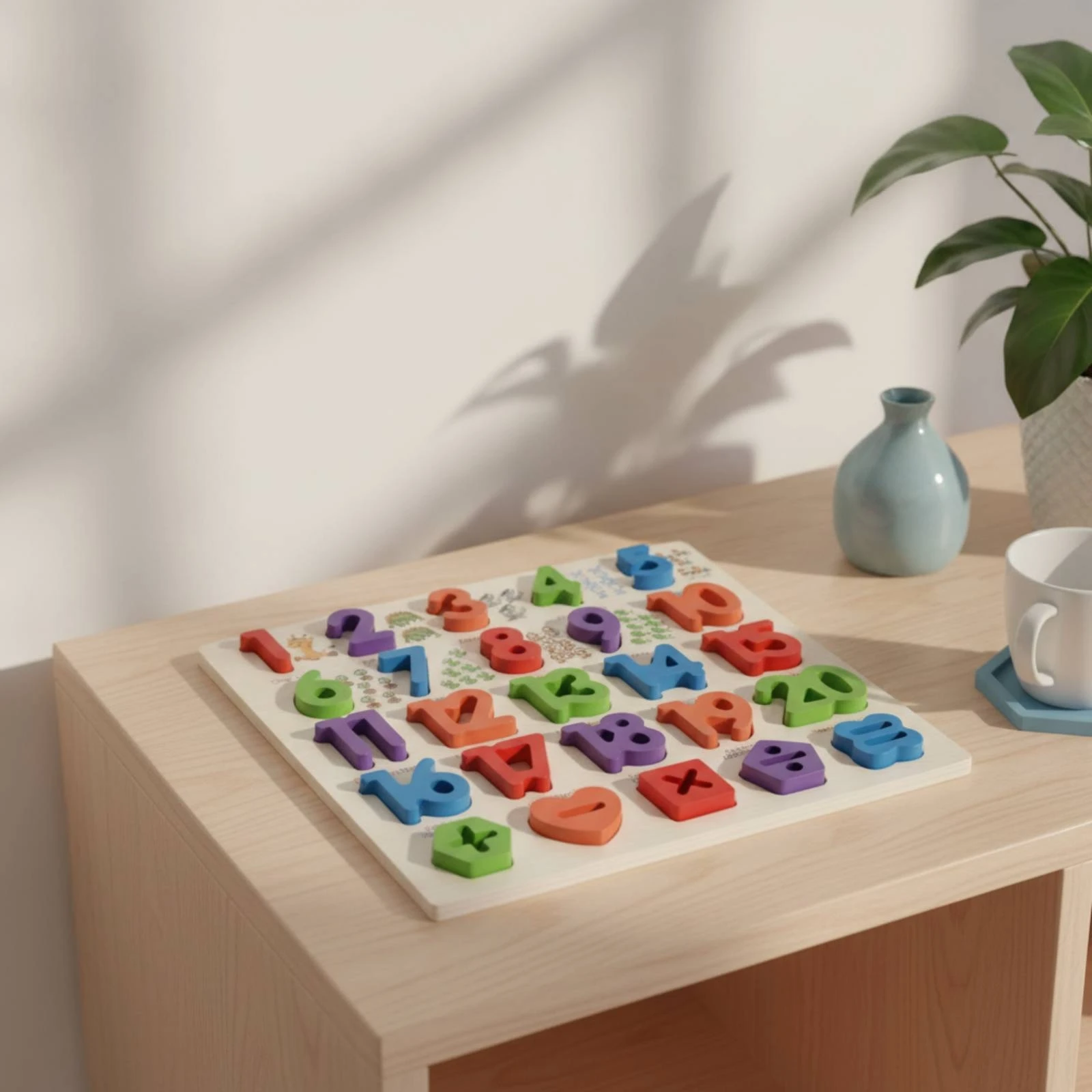 パズルアクティビティボード-教育用木製パズルマッチングおもちゃ-3d-カラフル-幼児、プレイルーム、ホームスクール向け