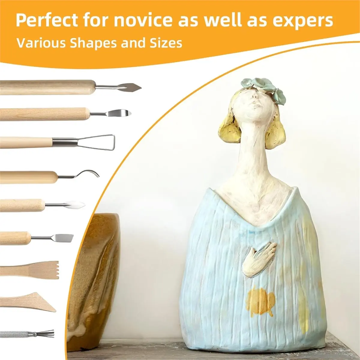 2026 New Clay Tools Kit, 38pcs Air Dry Clay Tools for Pottery Polymer Clay Sculpting Tool Kit