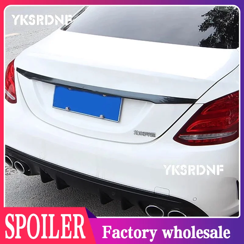 Задняя дверь багажника, накладка на крышку багажника для Benz C-Class C260L C200LE300LE260L CLS 2015-2024, внешние аксессуары для автомобиля
