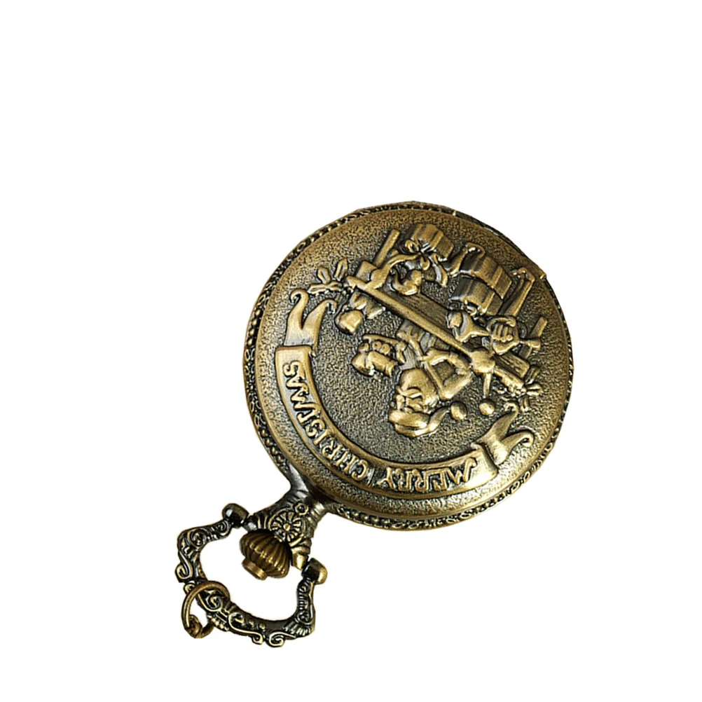 40x4.6cm レトロヴィンテージクォーツ懐中時計サンタクロースポータブルアウトドアクライミング観光ギフト懐中時計