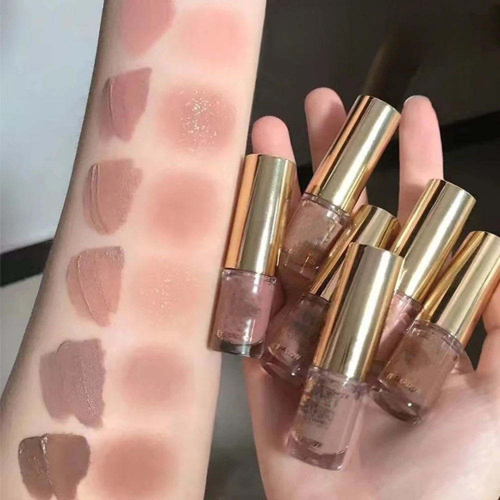 Nude Milk Matte Liquid Eye Shadow Blusher Waterproof Easy To Color Brightening Natural Contouring Eyeshadow Pigments Make Up Art
