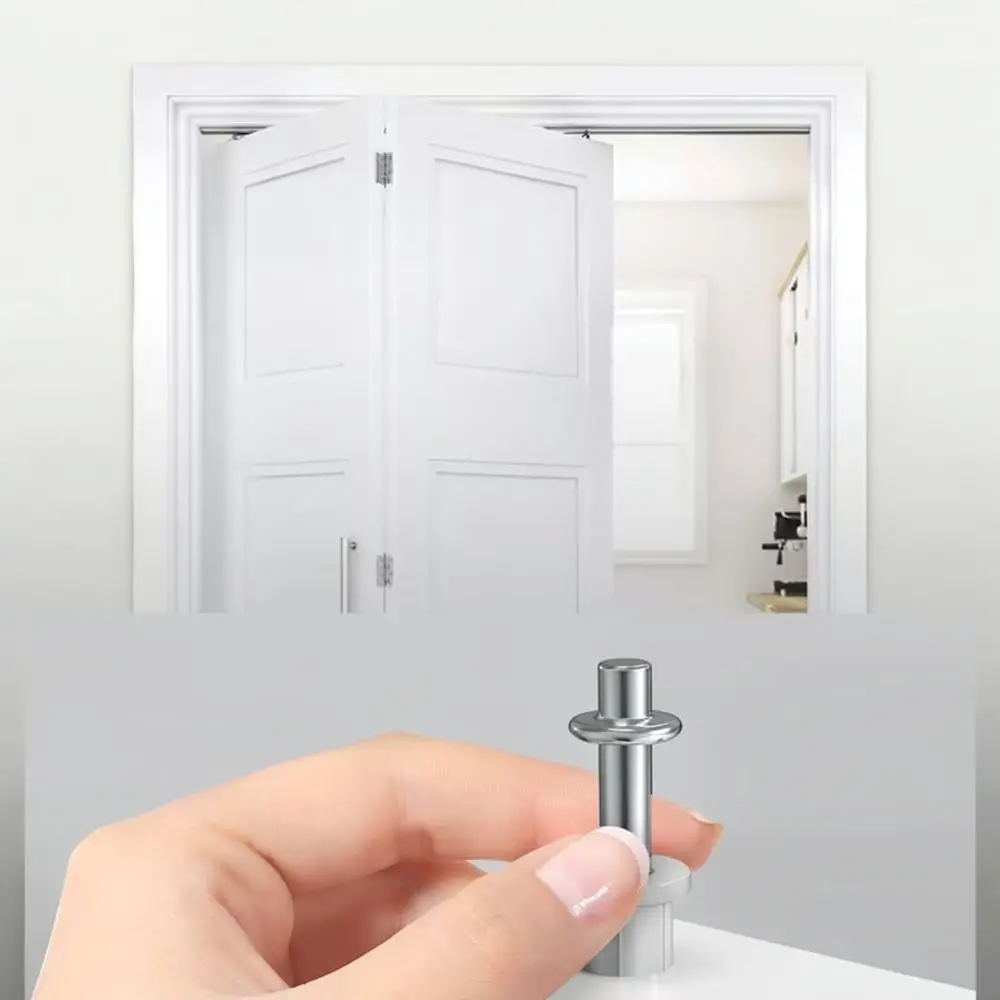 Bifold Door Hardware Repair Set Metal Top Pivot Guide Roller For Closet Folding Panel Smooth Movement Accessory