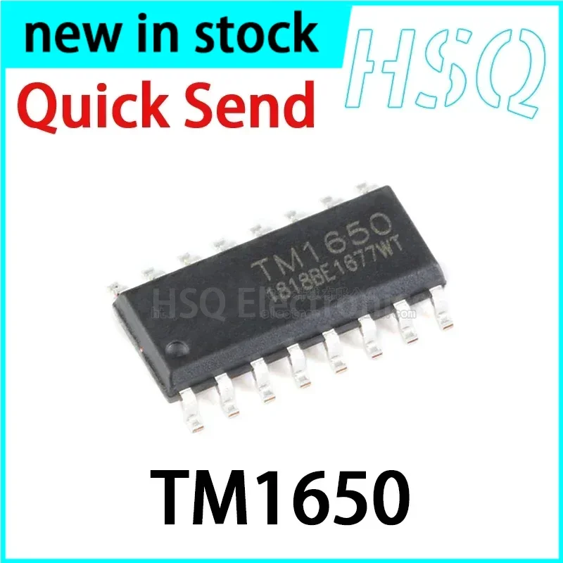 10PCS Patch TM1650 SOP-16 LED Driver Control/keyboard Scan Integrated Circuit Chip
