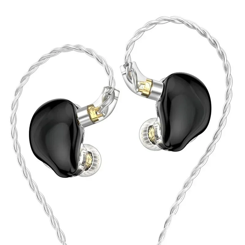 ST7 in-ear ring iron earphones, two-ring five-iron mixed earphones HIFI tuning Type-C wired earphones