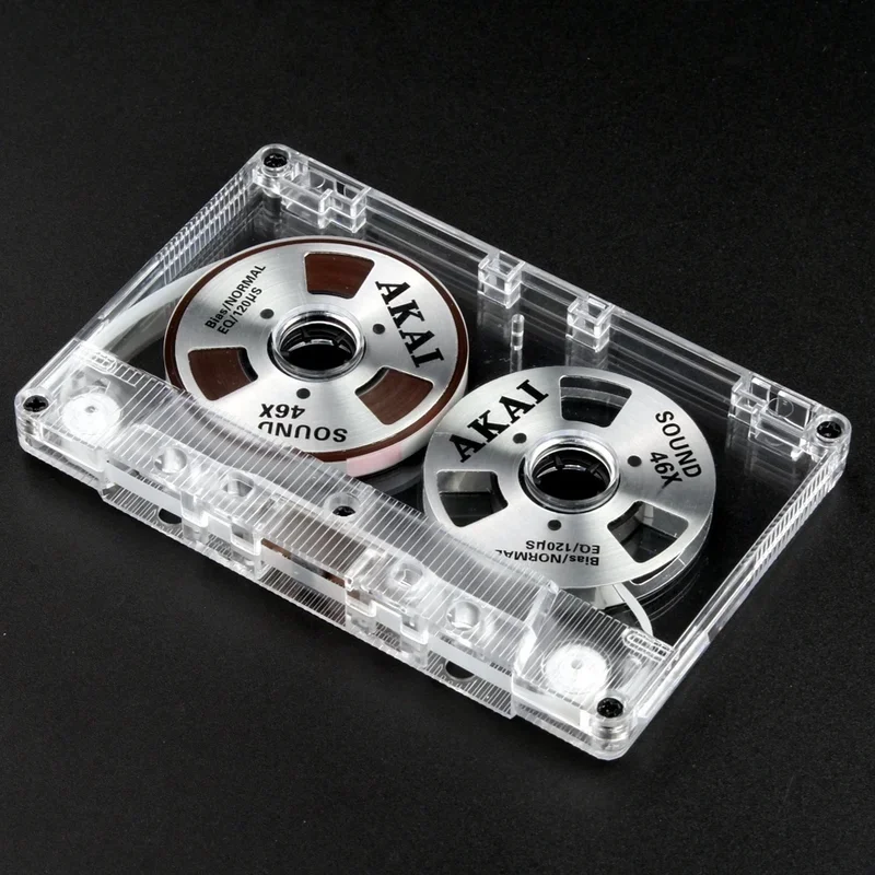 DIY Homemade Aluminum Reel Cassette 46 Min Blank  Audio Recording Cassette Tape