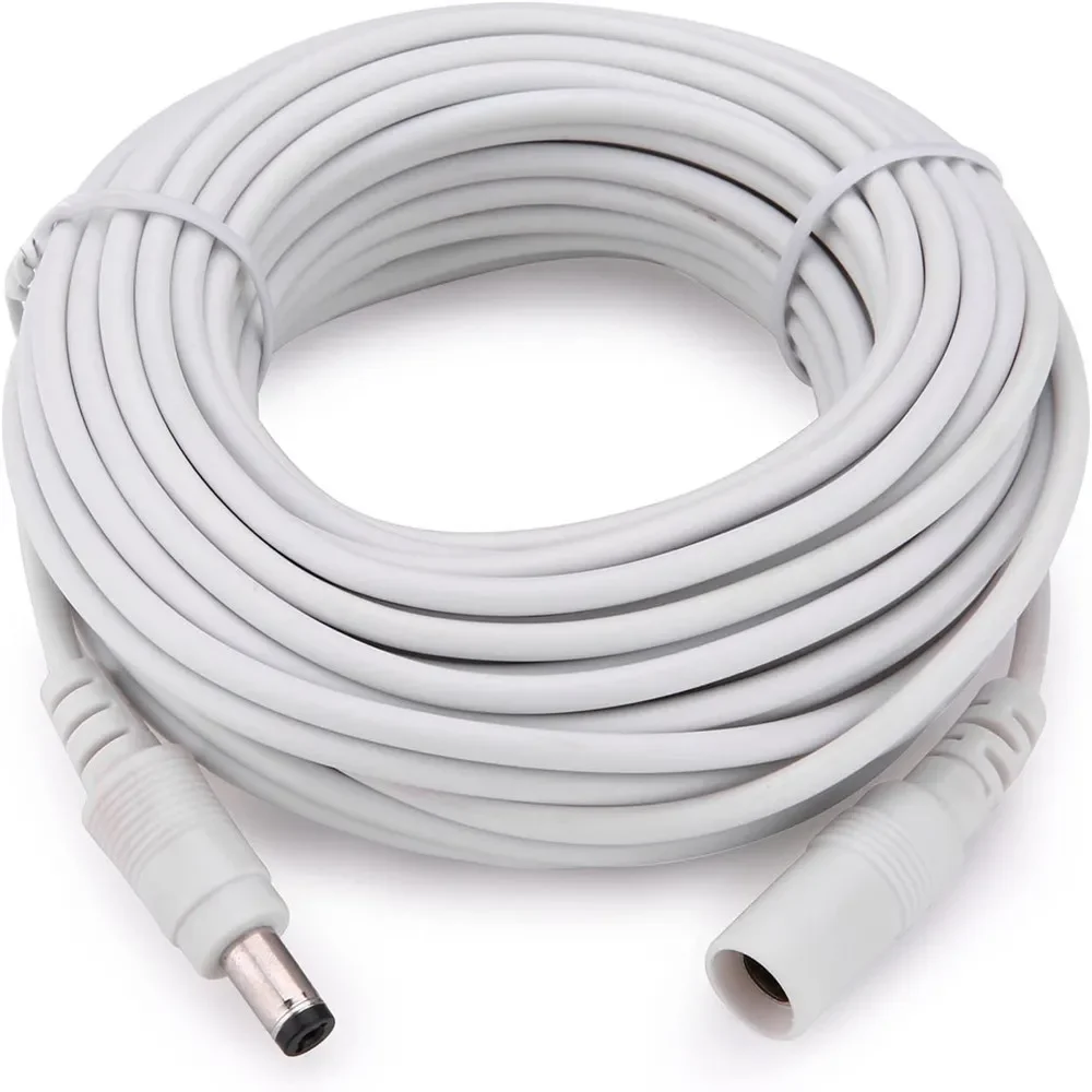 Przedłużacz kabla zasilającego DC 12V WIFI 5,5 * 2,1 mm męski żeński Przedłużony przewód zasilający do routera kamery CCTV