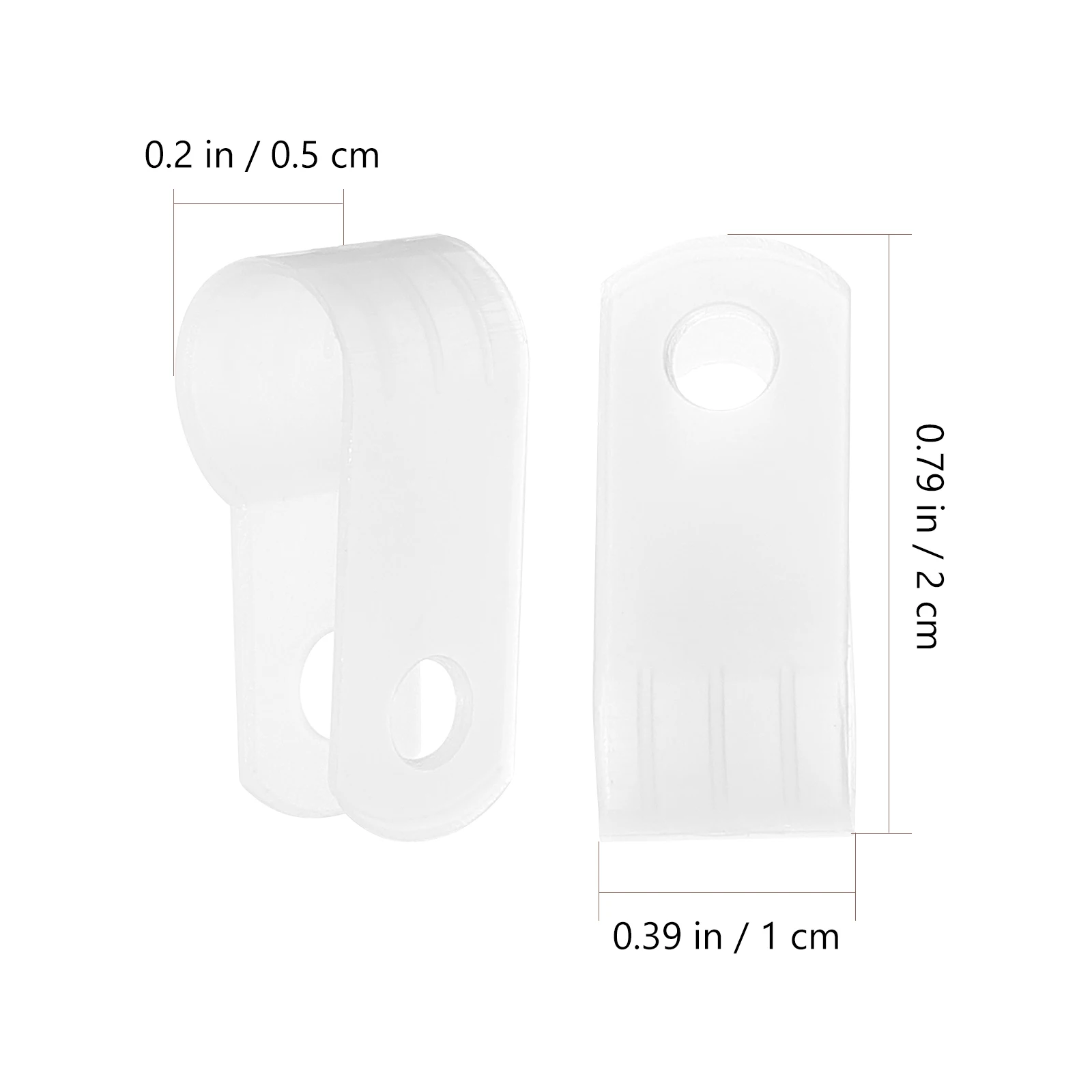 

1000pcs Rope Light Mounting Clips Wire Holder Durable Acid Resistant High Tensile Deck Mounting
