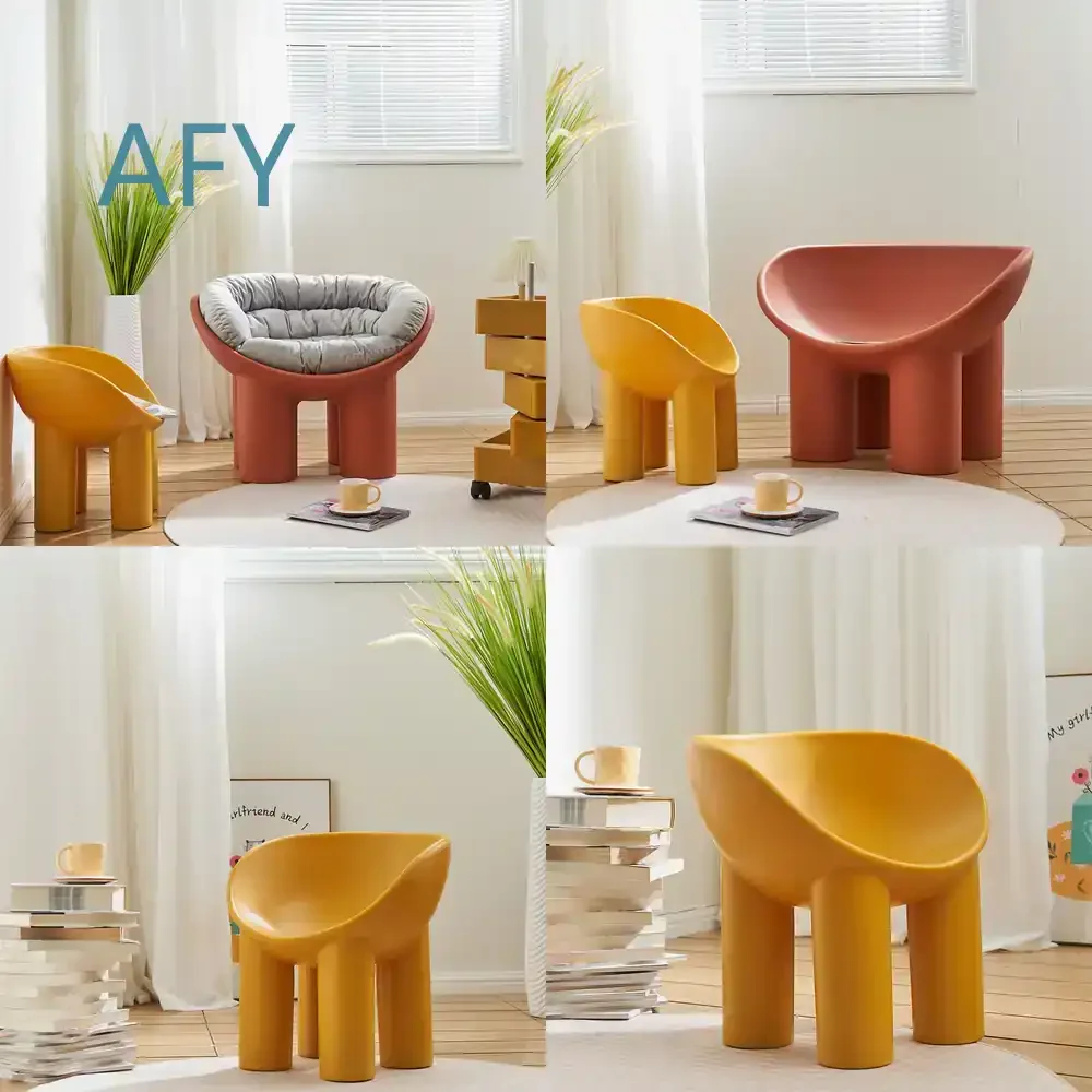 Nordic Style Elephant Leg Armchair for Living Room Guest Area for Instagram Popular Homestay Single Lazy Sofa Chair for