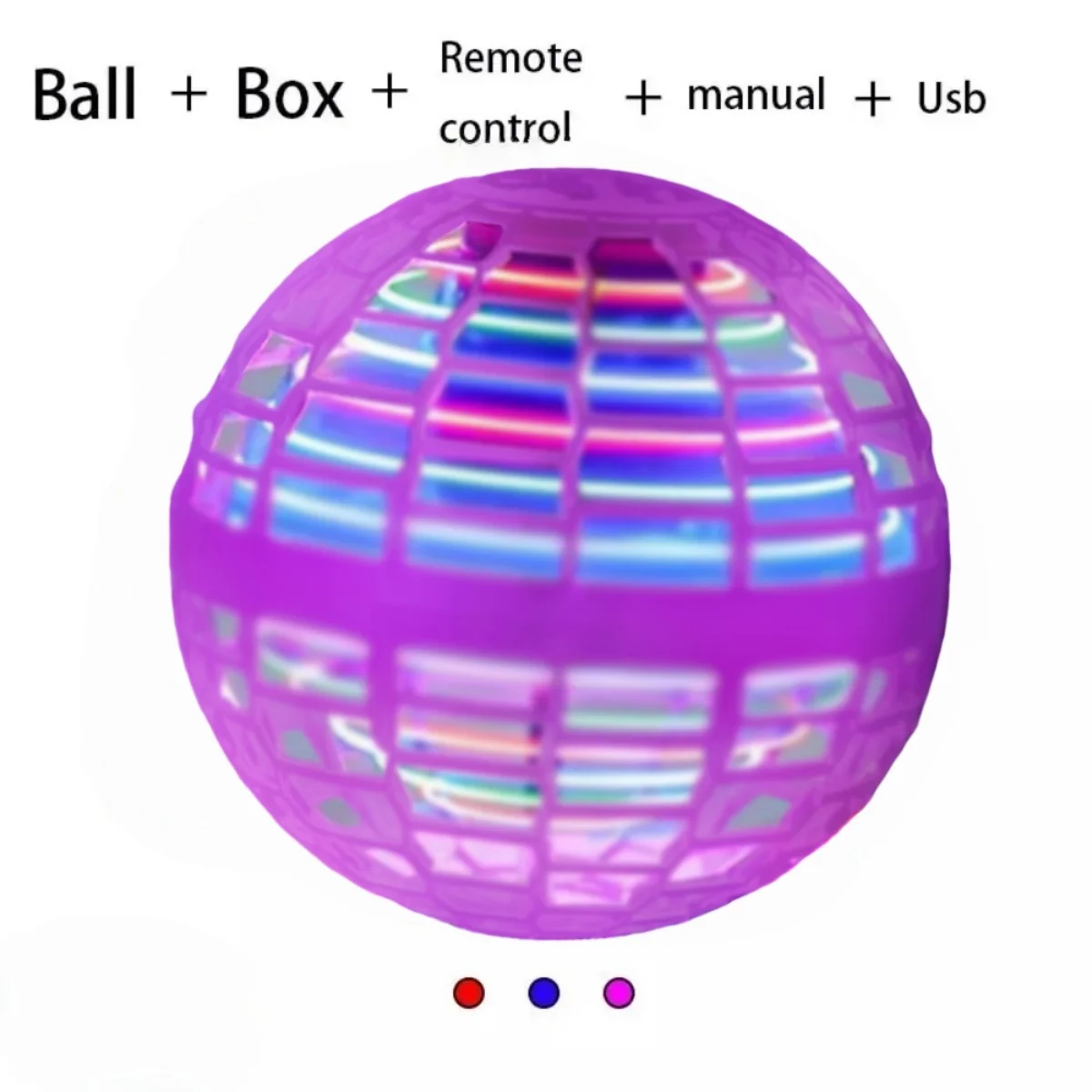 Flying Ball Kinderhandgestuurde kleuren-LED Cosmic Globe 360 °   Roterende ophangbal Geschikt voor speelgoed binnen en buiten