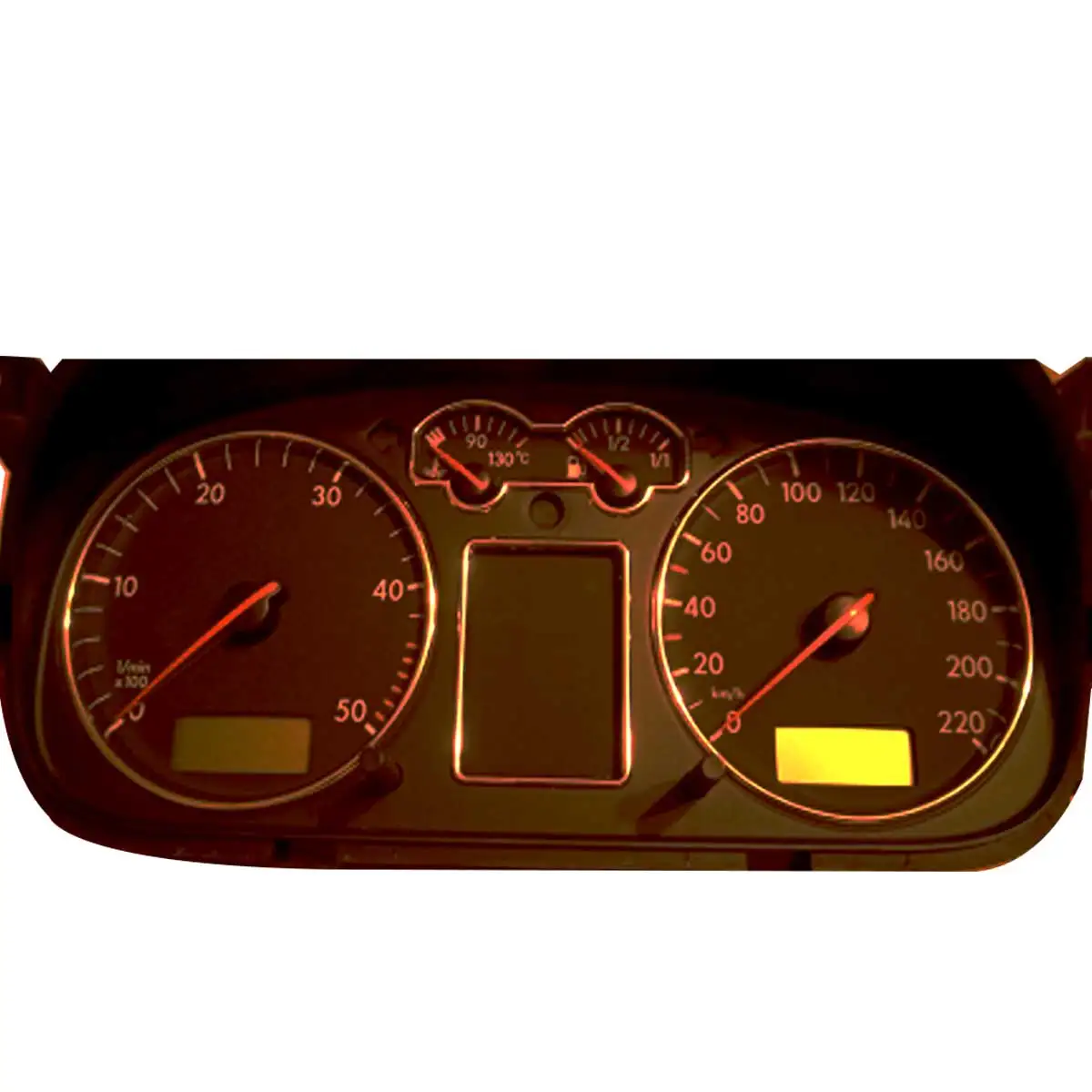 Speedometer Gauge Dial Rings Bezel Trim For VW Golf 4 MK4 Passat 3B B5 T4(Chrome Silver)