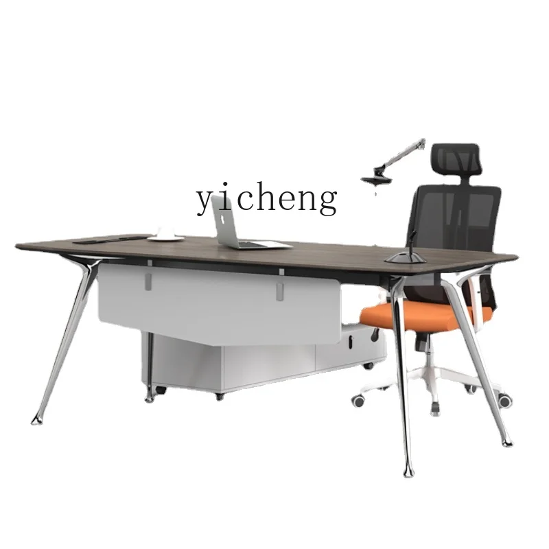 Tqh High-End Boss Simple Modern Office Fashion Table and Chair Combination Furniture