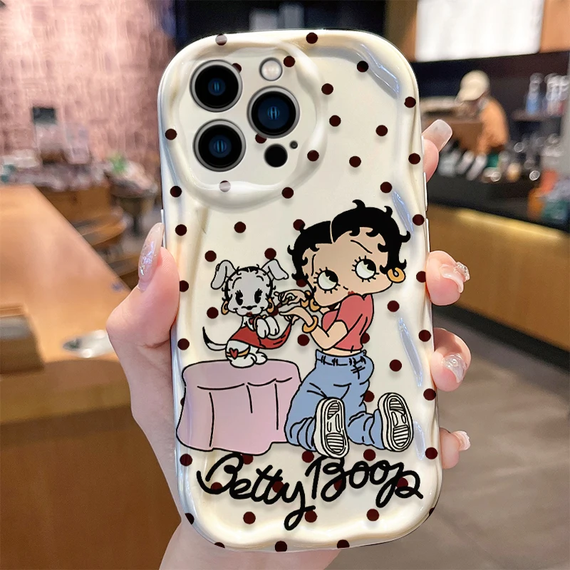 Custodia Sexy Girl B-Bettys per iPhone 16 E 15 Pro Max 14 13 12 Mini 11 Pro Max XS X 8 7 Plus Cover antiurto in silicone morbido Funda