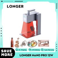 LONGER Nano Pro 12W Portable Laser Engraver, Two Diode Lasers with FAC, 5000mm/s Ultra-Fast Speed, 10mm Wood Cutting, 100*100mm