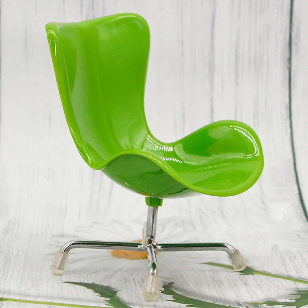 

Mini Computer Chair Plastic Decorative Furniture for Pet Hedgehog Hamster Small Photo Props Realistic House Accessory Long