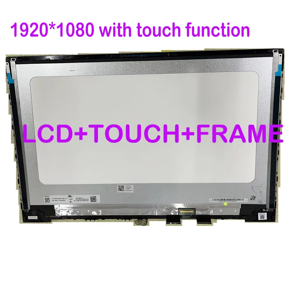 Pantalla Lcd Original de 17,3 pulgadas para HP Envy 17T 17M-CG 17-CG 17M-CG0013DX TPN-C146, marco de montaje de pantalla táctil FHD 4K, repuesto