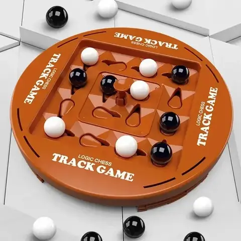 2 Game Player Strategy Marble Strategy Board Game - 2 Player Orbit Logic Track with 22.6X22.6cm Board, Fast-Paced Family Fun Game