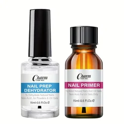 Natural Nail Prep Dehydrate And Acid-Free Primer,Dehydrator For Acrylic And Gel Nail Polish,Non Acid Primer For UV Gels Nail Art