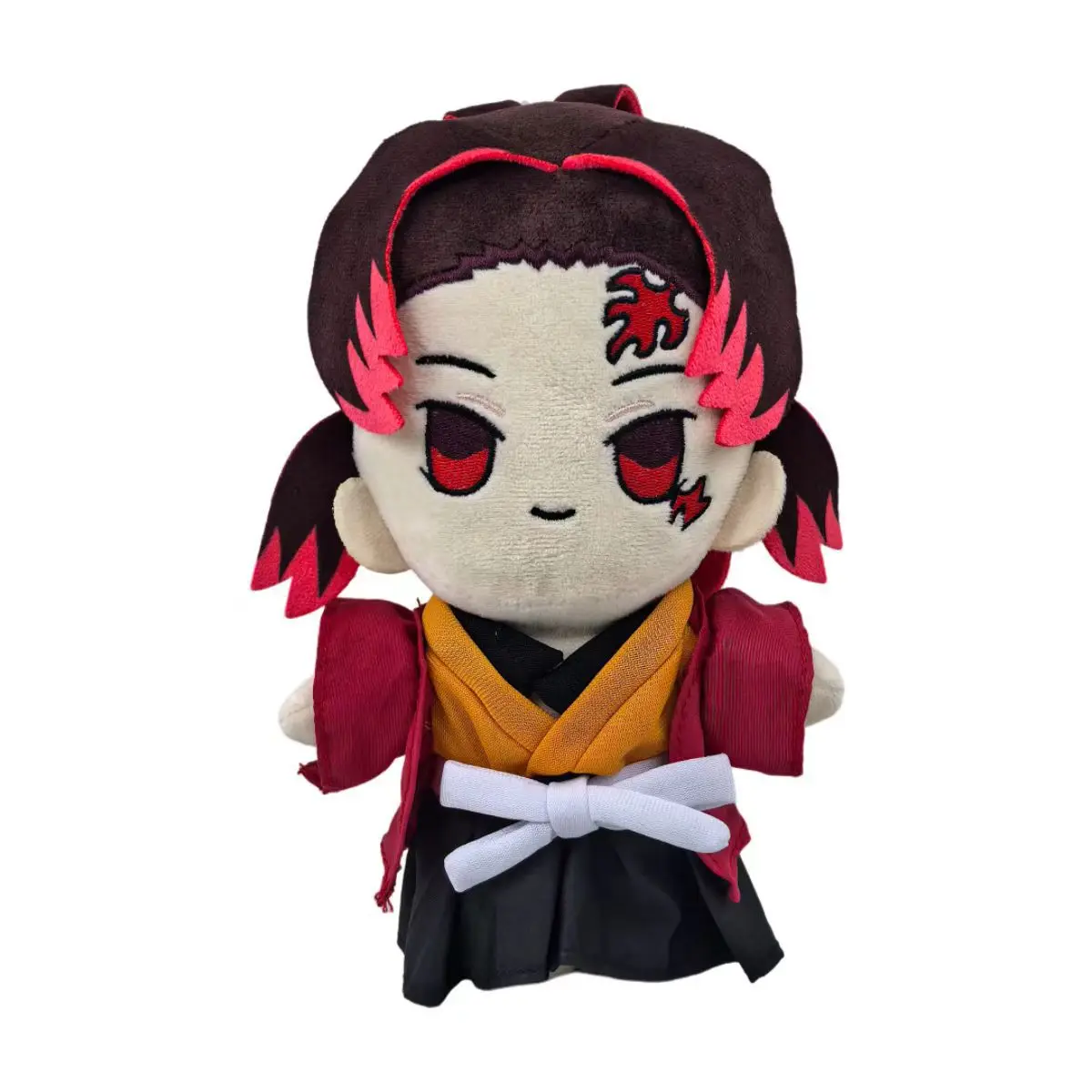 Muñeco de peluche de Anime de 22cm, juguete Akaza Tsugikuni Yoriichi, Cosplay Demon Slayer Kimetsu no Yaiba Kokushibo, almohada de peluche suave y bonita