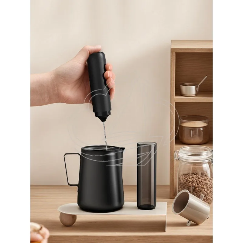 BOLIUZI Electric Milk Frother Rechargeable Handheld Coffee Stirrer Milk Foam Maker