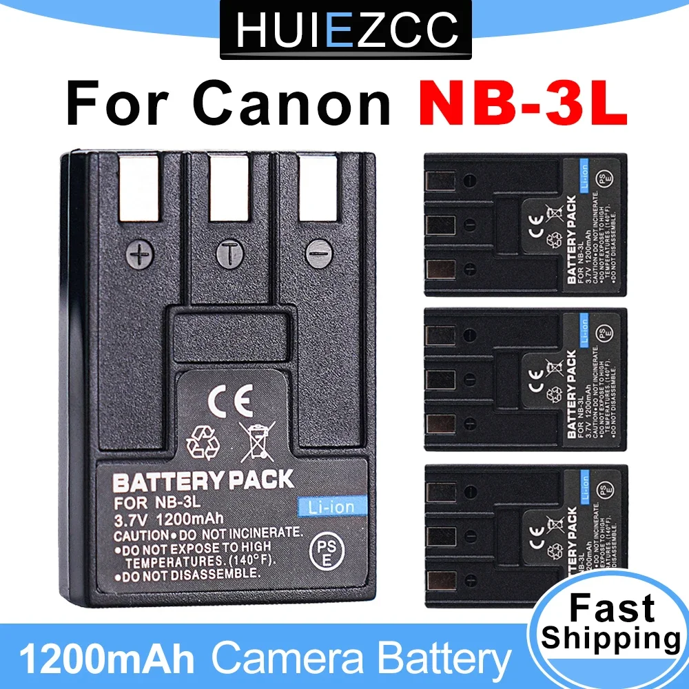 NB-3L 1200mAh NB3L Battery For Canon Powershot SD550 SD500 SD110 SD100 SD10 Digital IXUS 700 750 i5 Digital 30 600 D20 D30