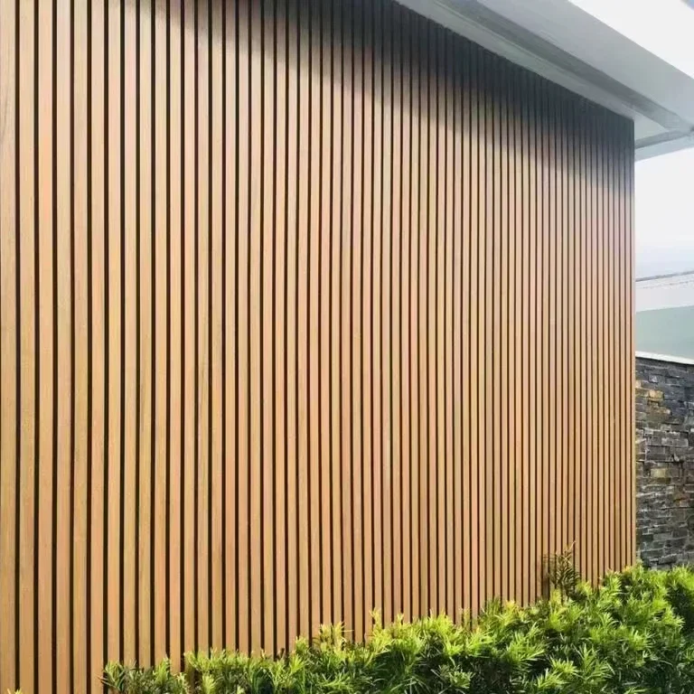 WPC Cladding Boards Interior Exterior Fluted Wall Panels Wpc Wall Panel Waterproof Wood Plastic Composite Wall Panel