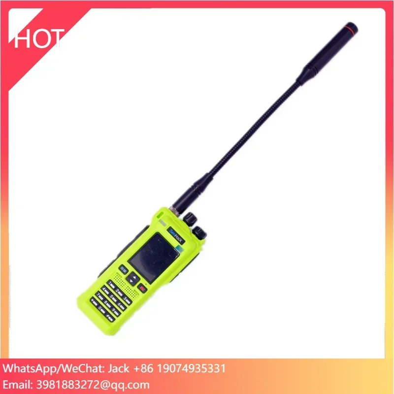 2026SenHaix GT12 Two Way Radio VHF UHF Large Screen Display TPU Waterproof Air-Band Receiver USB C Port HAM Interphone