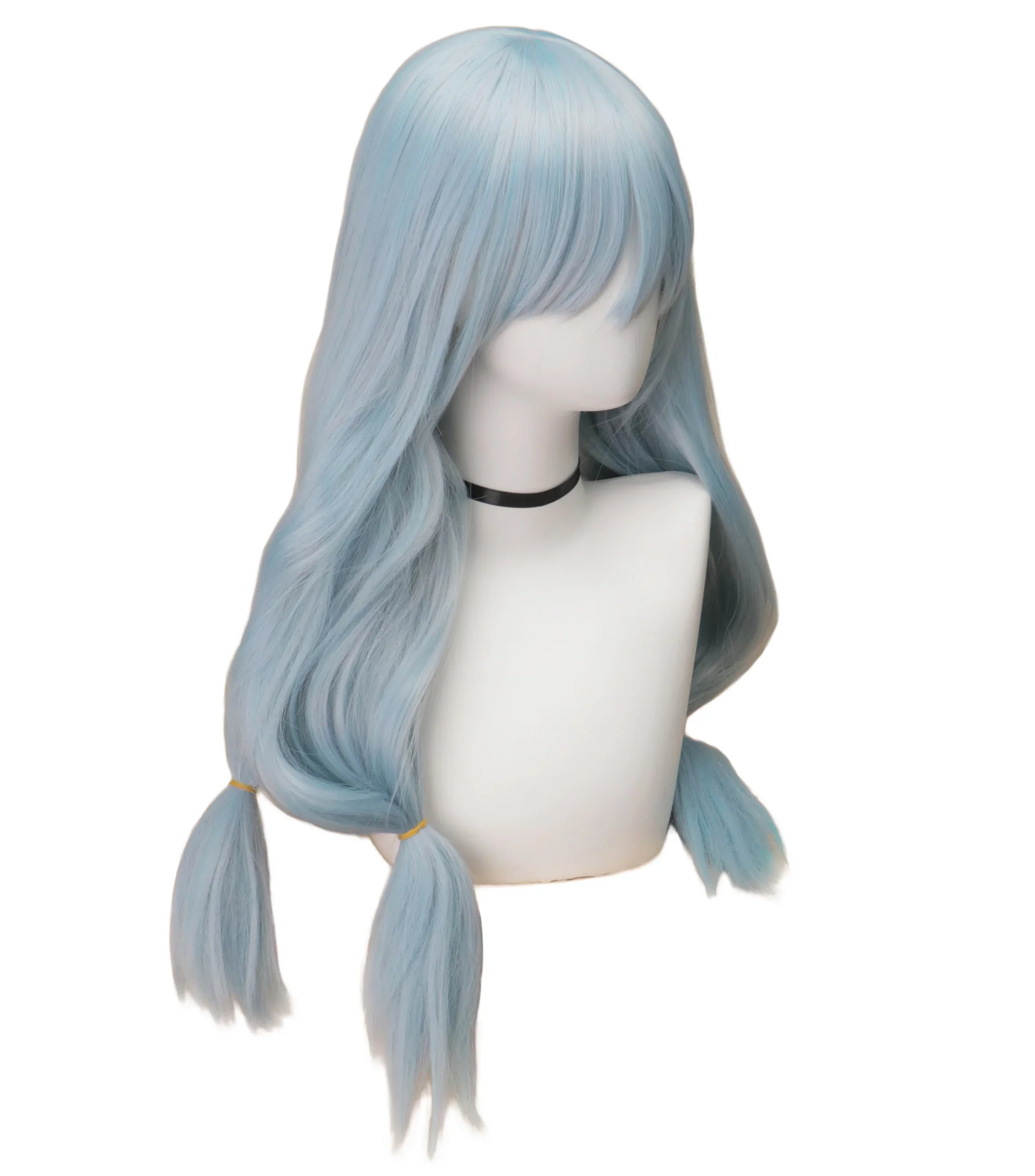 

Anime Mahito Cosplay Jujutsu Kaisen Mahito Costume Wigs Blue Hair Three long ponytai Halloween Synthetic Hair Party Wigs Cos