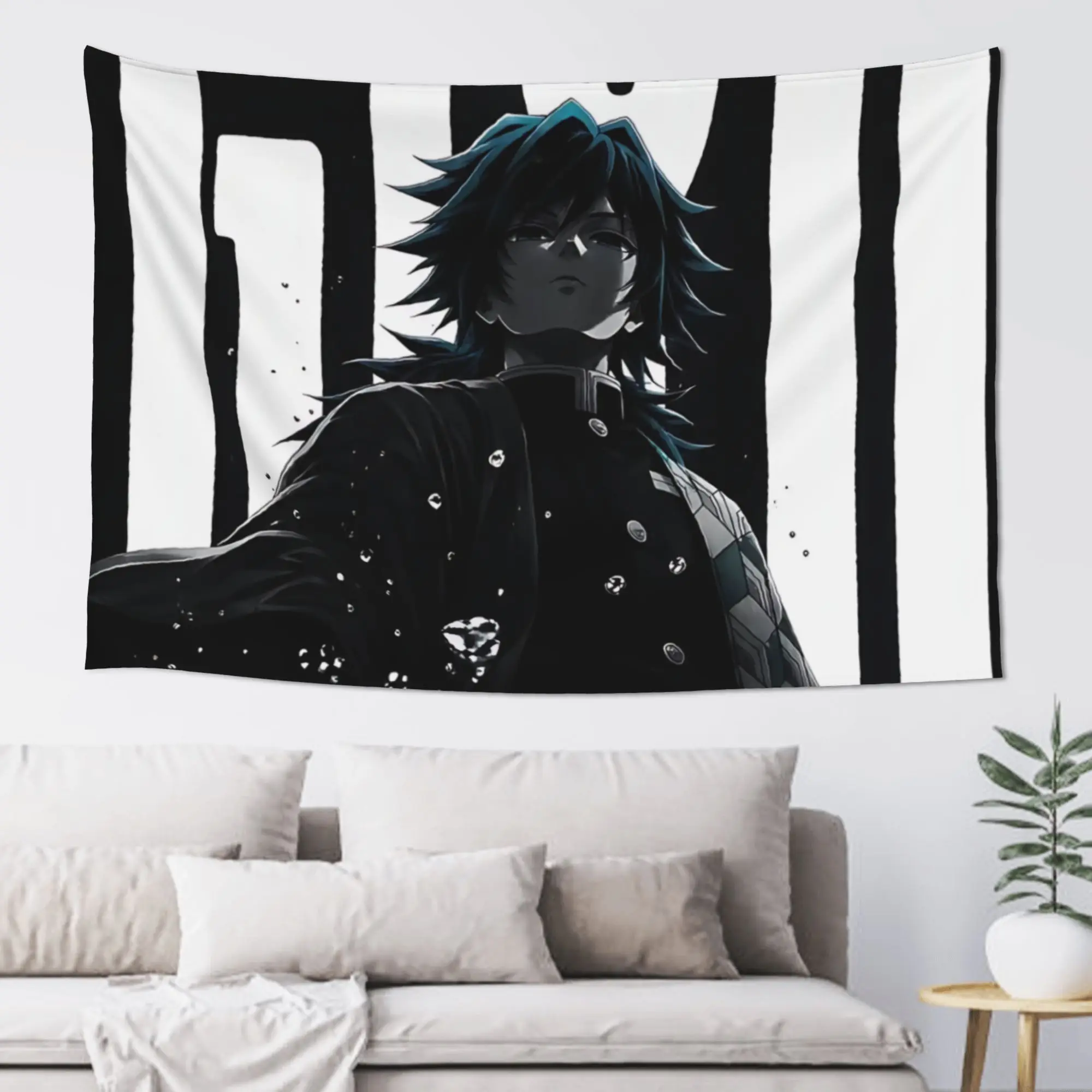 Customized Halloween Demon Slayer Cutecore Tapestry  Wall Hanging Blanket Tapestry Home Decor Items Wall Decorations