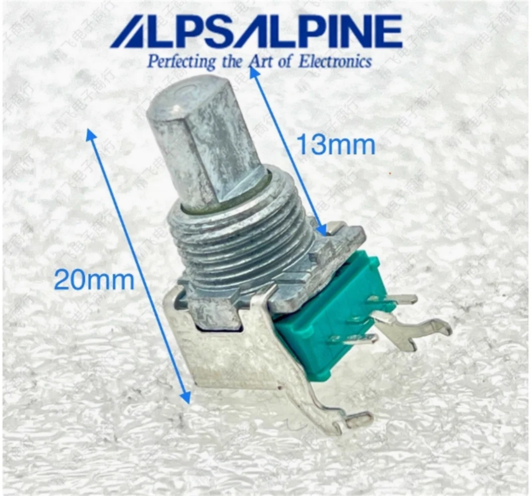 1 PCS of Japanese ALPS RK09 precision single potentiometer B5K/B10K/B20K/B50K/B100K with axis length of 13mm and midpoint positi
