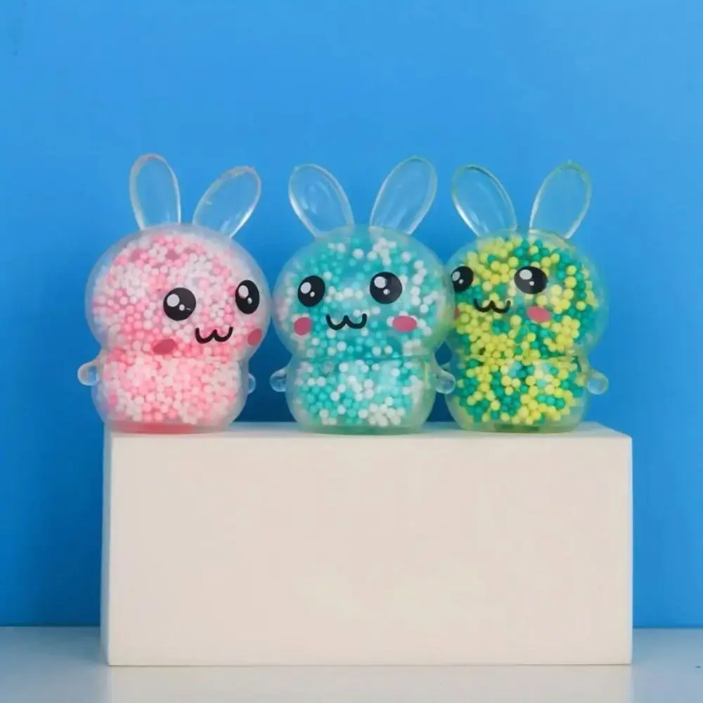 Lindo conejito blando apretar Mini alivio del estrés juguete suave Fidget pellizco conejo regalo de Pascua