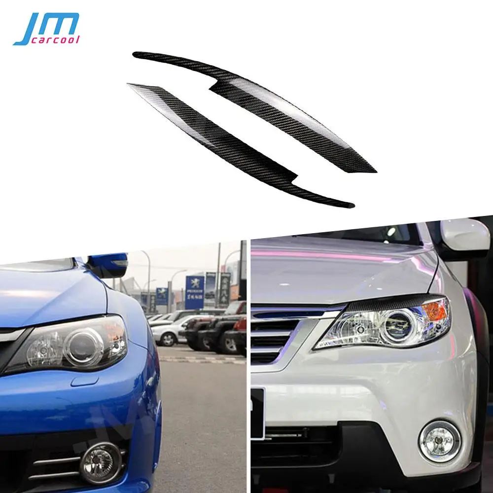 

Carbon Fiber for Subaru WRX 10th 2008-2011 Headlight Eyebrow Eyelid Sticker Trim Front Trim Body kits Facelift Accessories