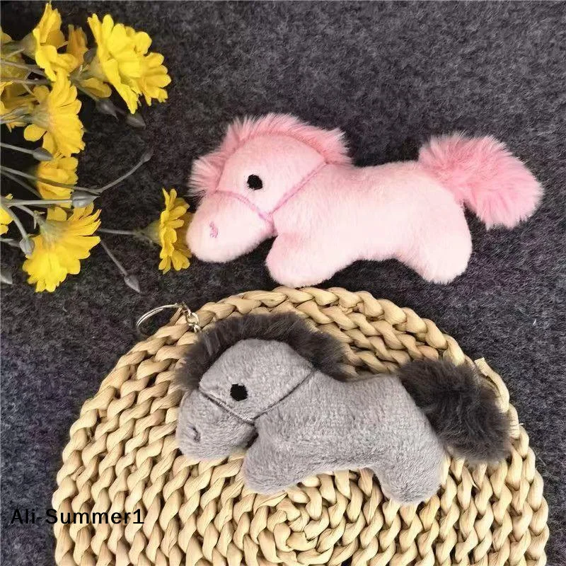 

Мультяшный плюшевый брелок-пони, милый мягкий игрушечный брелок-лошадка, подвеска для сумки, украшение для рюкзака, подарок на Год Лошади