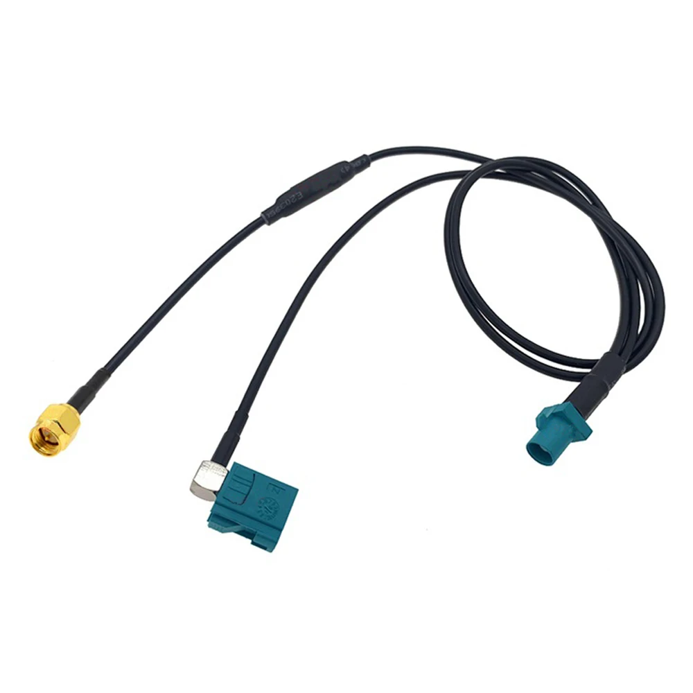 

0.5M Z Male to Z Female/SMA/SMA 90° Right Angle Y Type Splitter Cable RG174 Pigtail Car GPS Extension Cord Radio Connect Wire