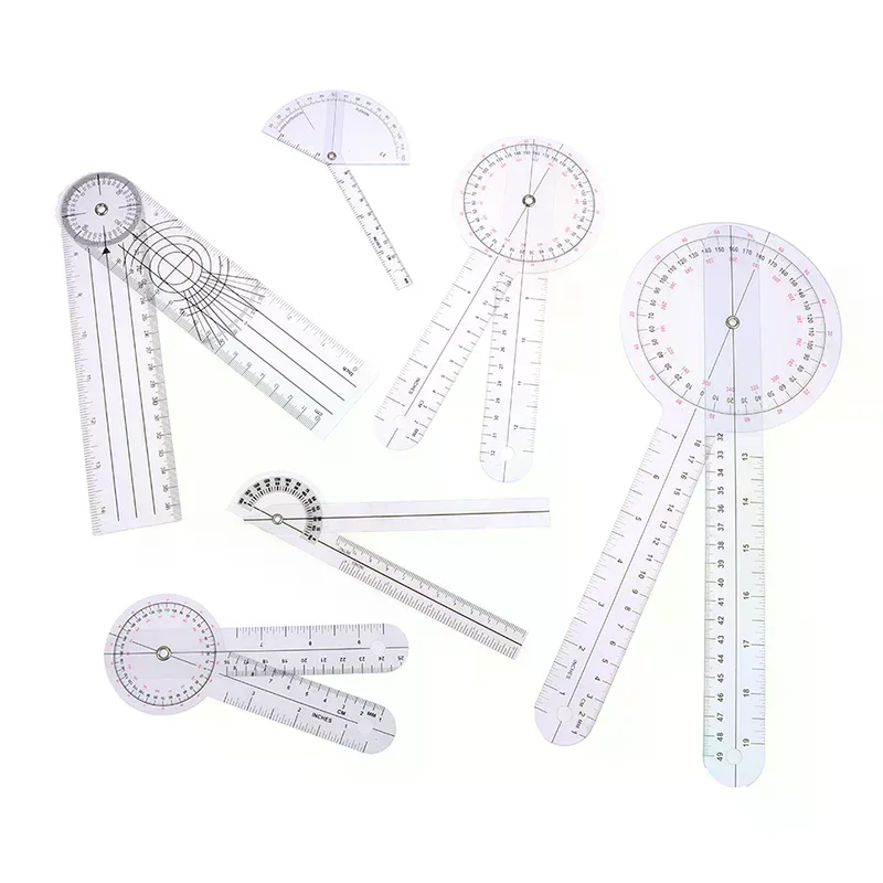 6Pcs/set Goniometer Joint Ruler Orthopedics Angle Rule Spinal Finger Angle Ruler