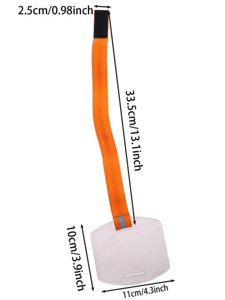 Storage Box With Lanyard Clear Waterproof Badge Case Id Credit Card Cash Holder Transparent Arm Hanging Portable Tool