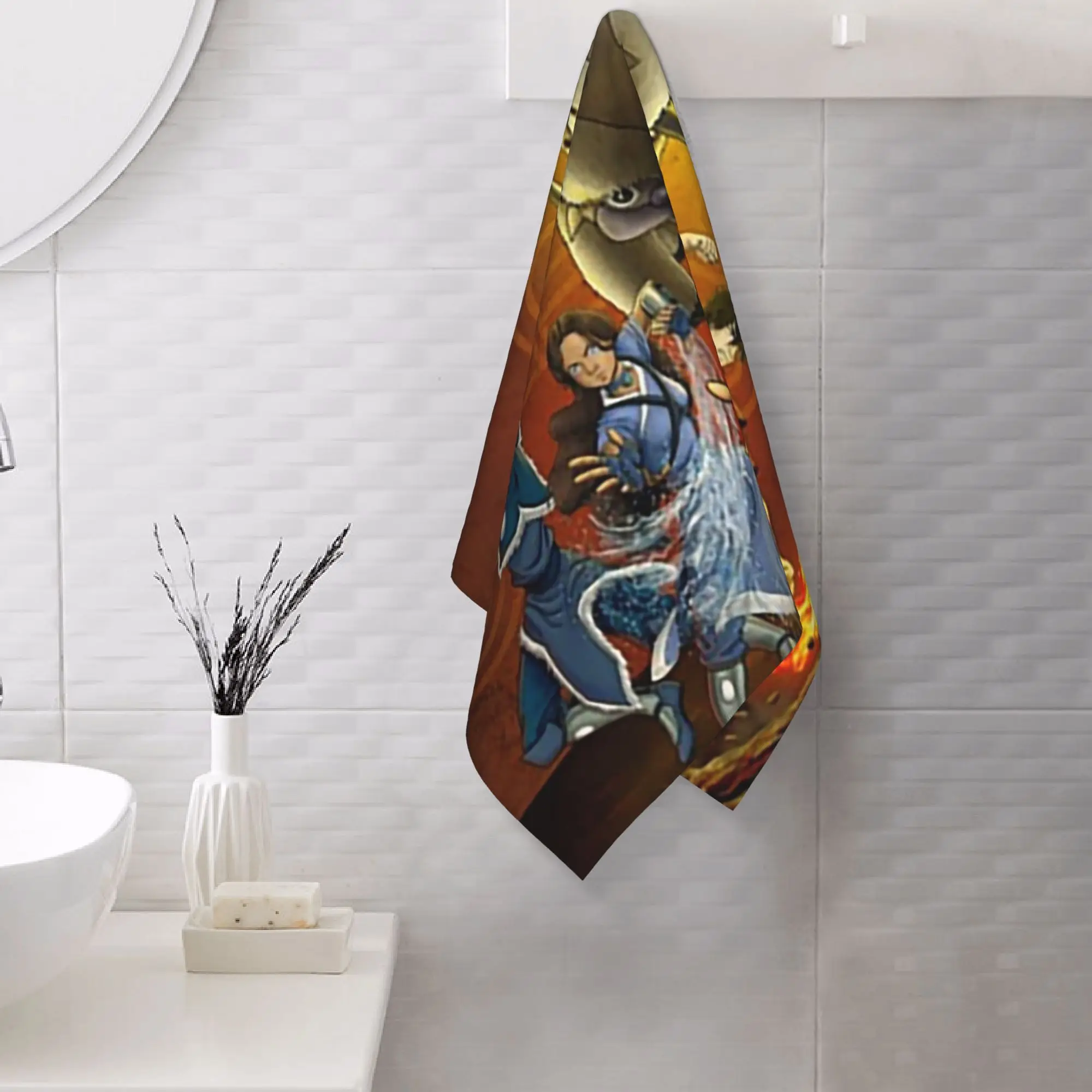 Custom The Last Paintbender Team Avatar Ultimate Soft Face Towel Quick Dry Pool Bath Cotton Towels Absorbent