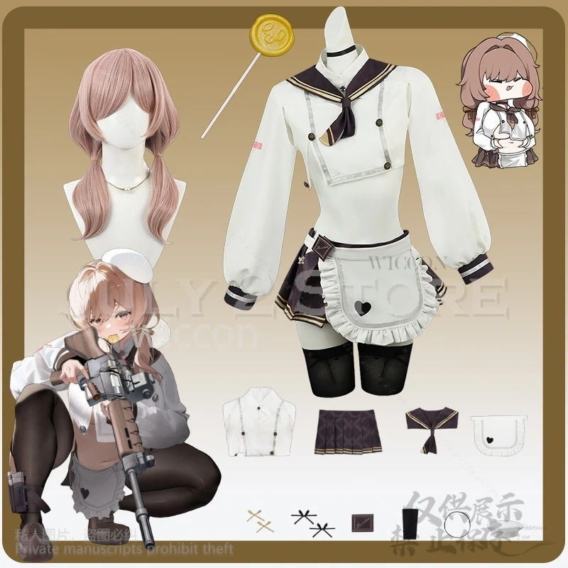 Bridd Nikke New Goddess Cosplay Costume Anime Game Jirai Kei BBW Girls Miniskirt Cropped Top 3D Lollipop Props Anime Cosplay