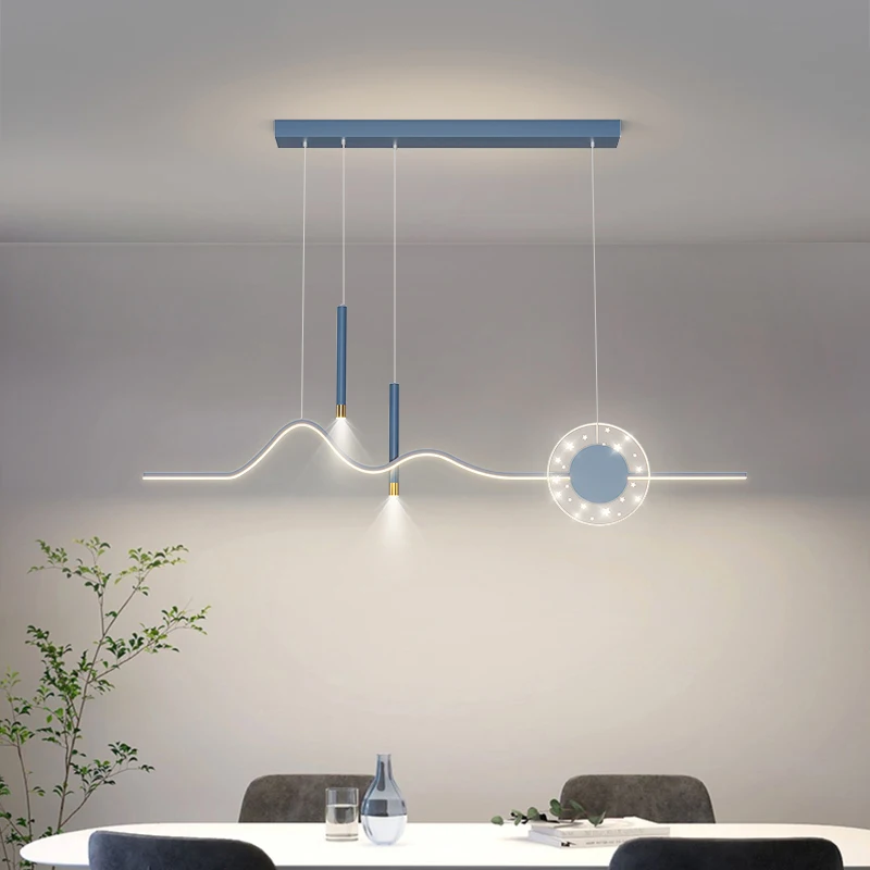 Imagem -05 - Luzes de Led Moderno Pendente Lâmpada Pendurada Sala de Jantar Cozinha Mesa Ilha Lustres Estilo Suspensão Loft Decoração de Casa 27w