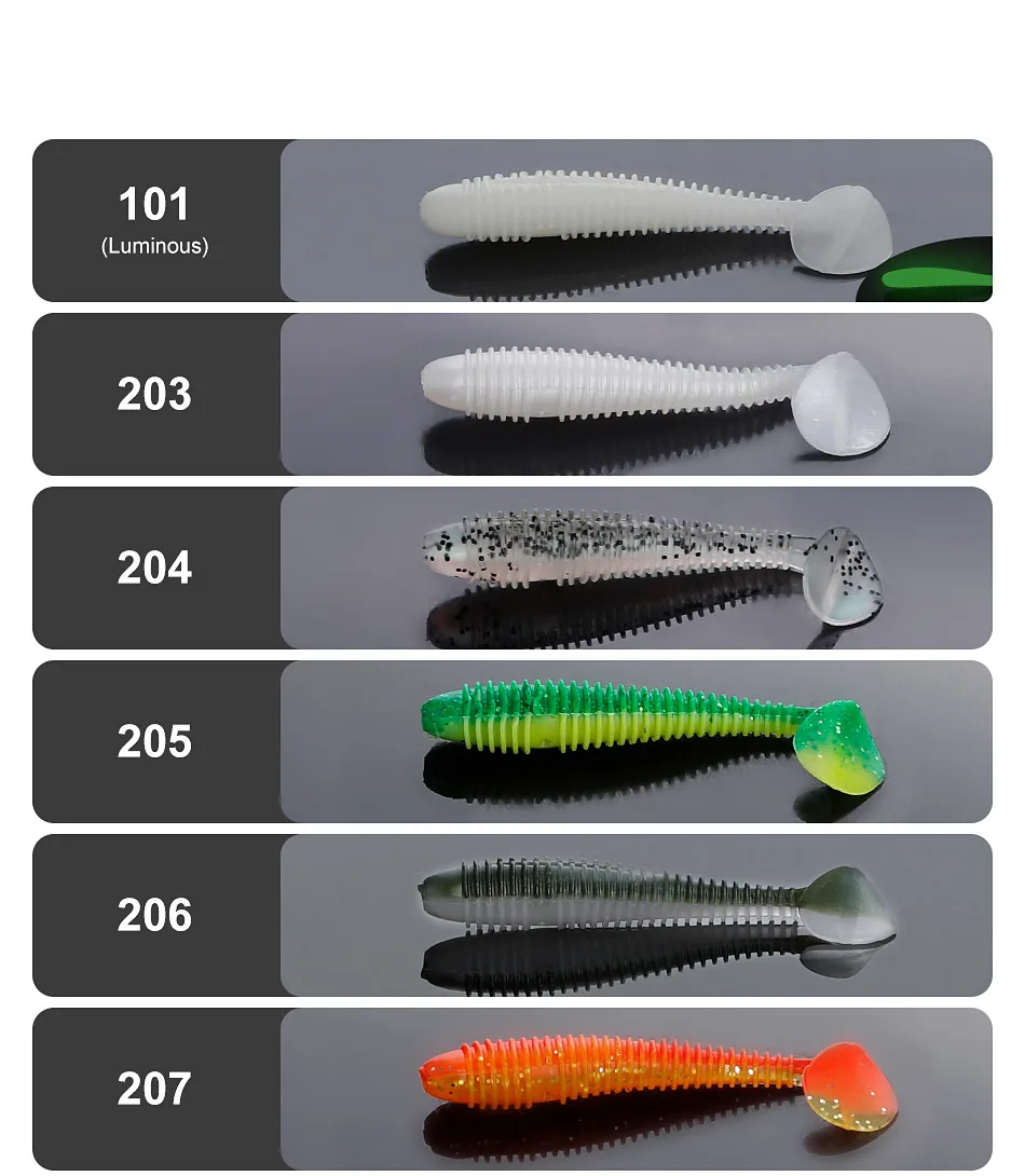 Noeby Weichen Angeln Lockt 9,5 cm 8g Paddel Schwanz Künstliche Weichen Köder Schaukel Wurm Swimbait Wobbler für Bass Silikon angeln Köder – Detail 5