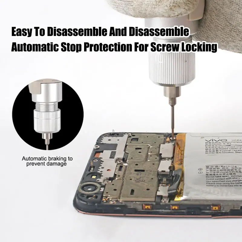 PX2300 Cordless Electrical Screwdriver Set Typc-C Rechargeable Self-locking Torque Settings for iPhone Glasses PC Watch Computer