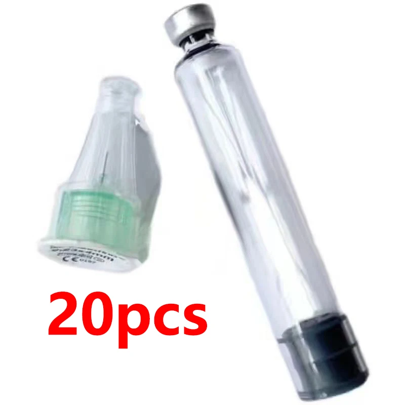 20pcs 3ml Individual Packaging Cassette Insulin Glass Bottle for Eli Lilly Insulin Pen Huma pen lipgloss tubes  With 20 needles