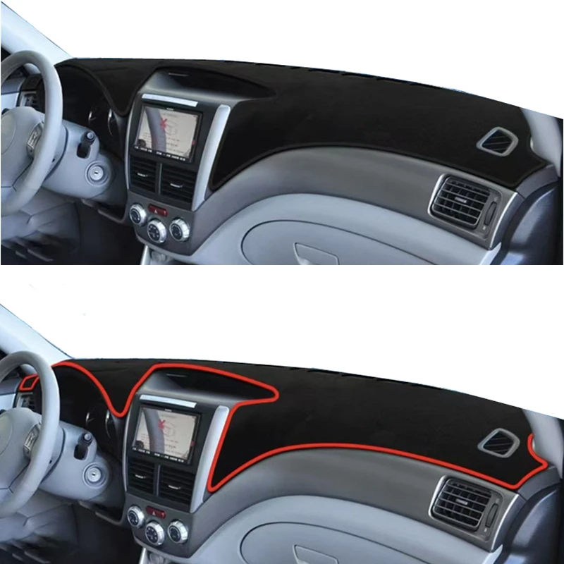 Car Dashboard Cover Pad Dash Mat For Subaru Forester 2009-2011 2012 2013 Dashmat Anti-UV Sun Shade Protective Carpet Accessories