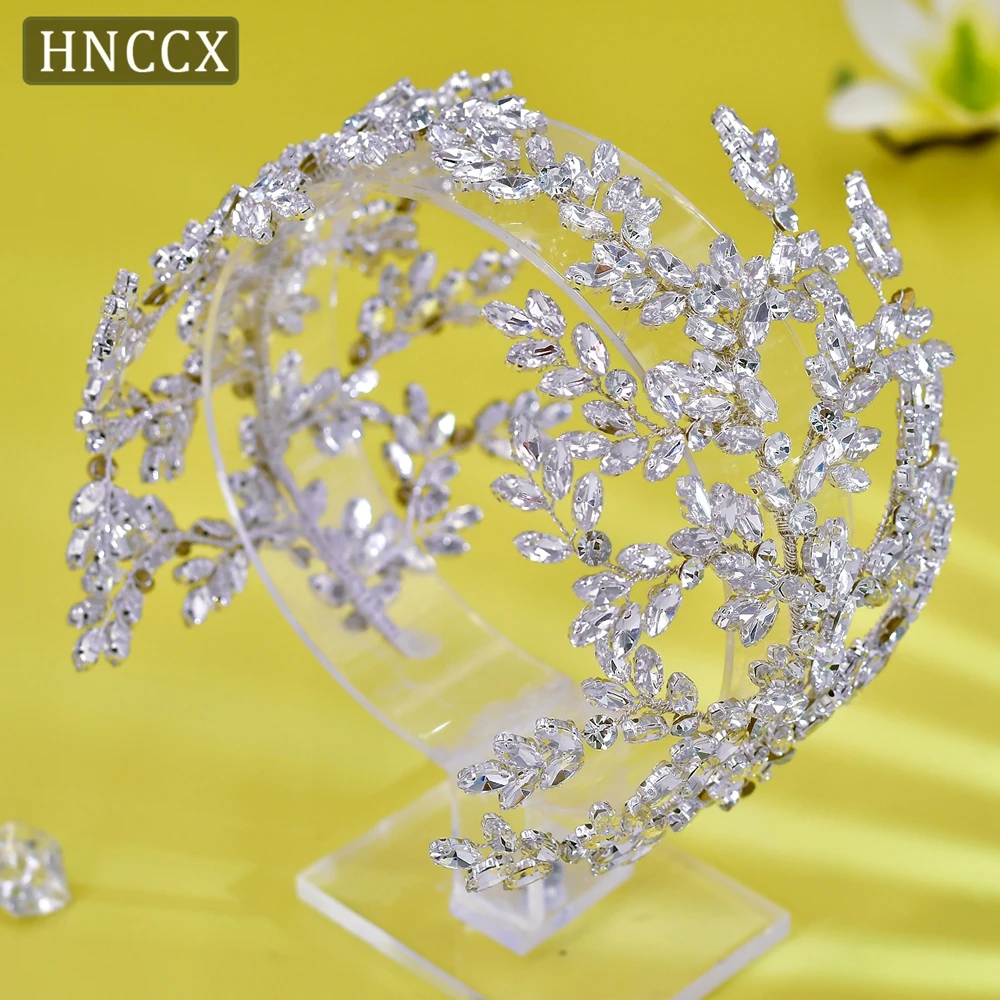 

Luxury Rhinestone Wedding Headband Handmade Bridal Bling Gemstone Headwear Fashion Woman Party Hair Accessories CP500