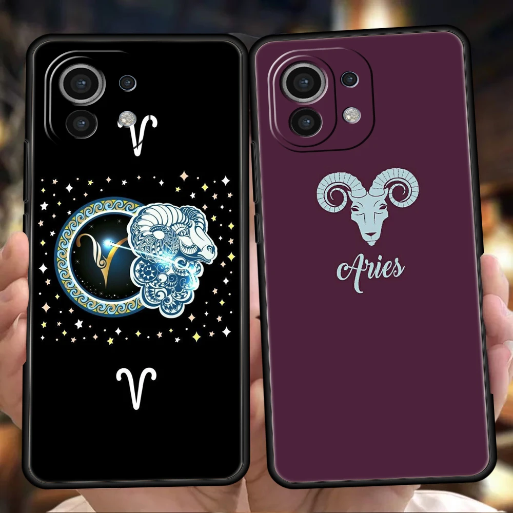 Constellation Virgo Aries Phone Case Cover for Xiaomi Mi 15 14 13 12 11 Ultra 14T 13T 12T 11T 10T Pro Lite 5G Shockproof Capas