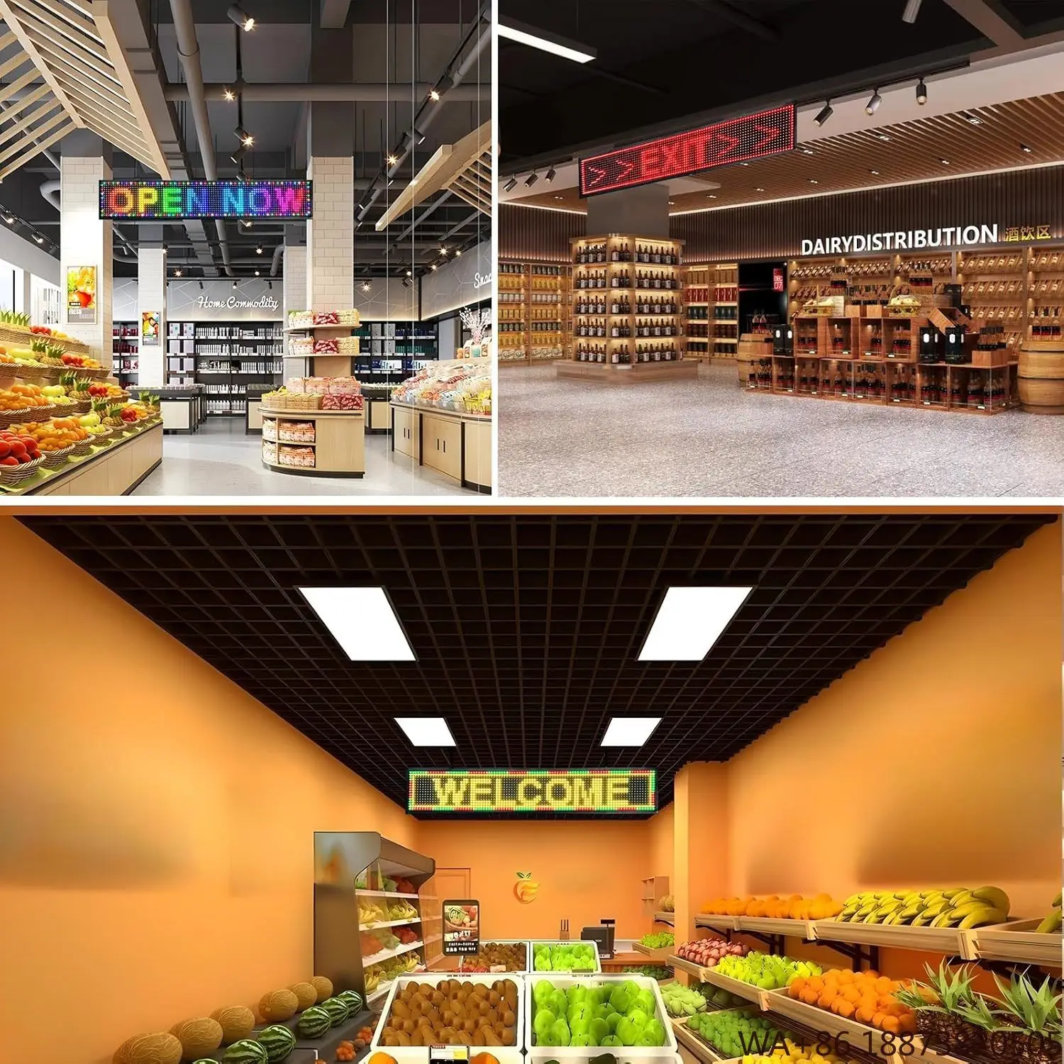 Indoor and Outdoor Led Display Customized Indoor and Outdoor Light-emitting Screen Luminous Scroll Screen