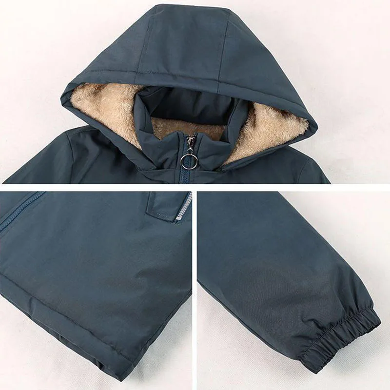 ใหม่สตรีเสื้อแจ็คเก็ตยาว Hooded Parker เสื้อกันหนาว Plus กำมะหยี่ Thicke ฤดูหนาวเสื้อโค้ทเด็กผู้หญิงหญิงเกาหลีลำลองฝ้าย4XL