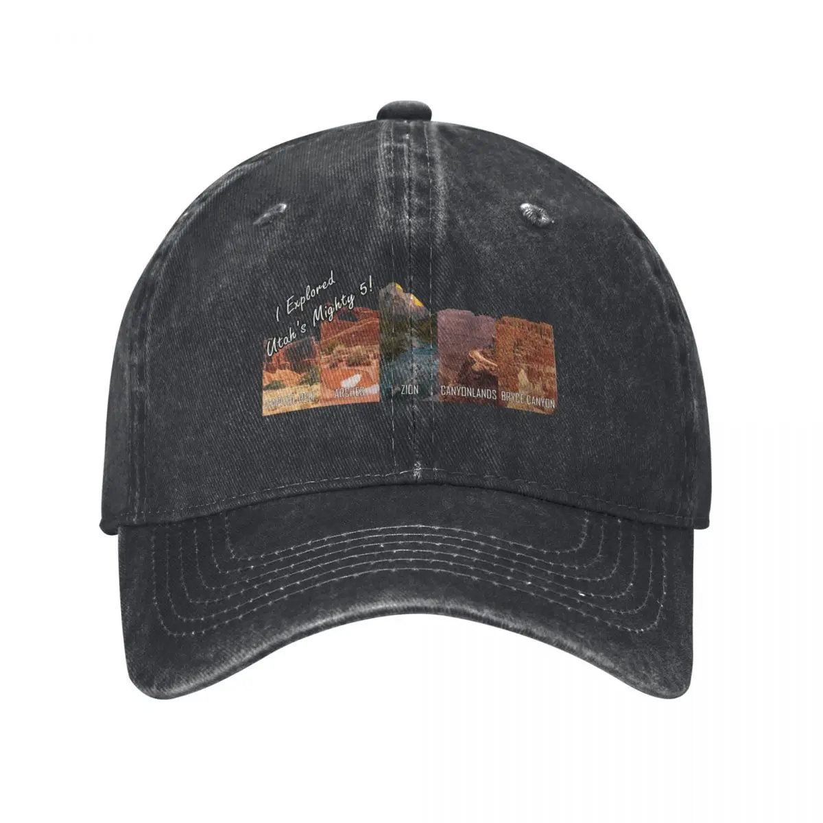 Parques nacionales de Utah: Bryce, Zion, Canyonlands, Arches, Capitol Reef, gorra de béisbol, sombrero de fiesta de espuma, visera negra, sombreros para mujer, sombreros para hombre