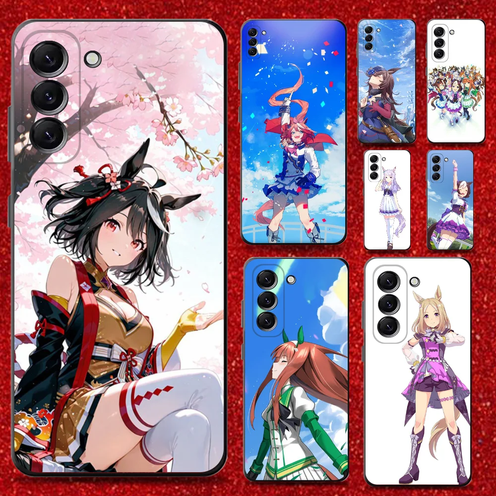 

Pretty Derby Season Kitasan Phone Case For Samsung Galaxy A13,A21s,A22,A31,A32,A52,A53,A71,A80,Soft Black Shell