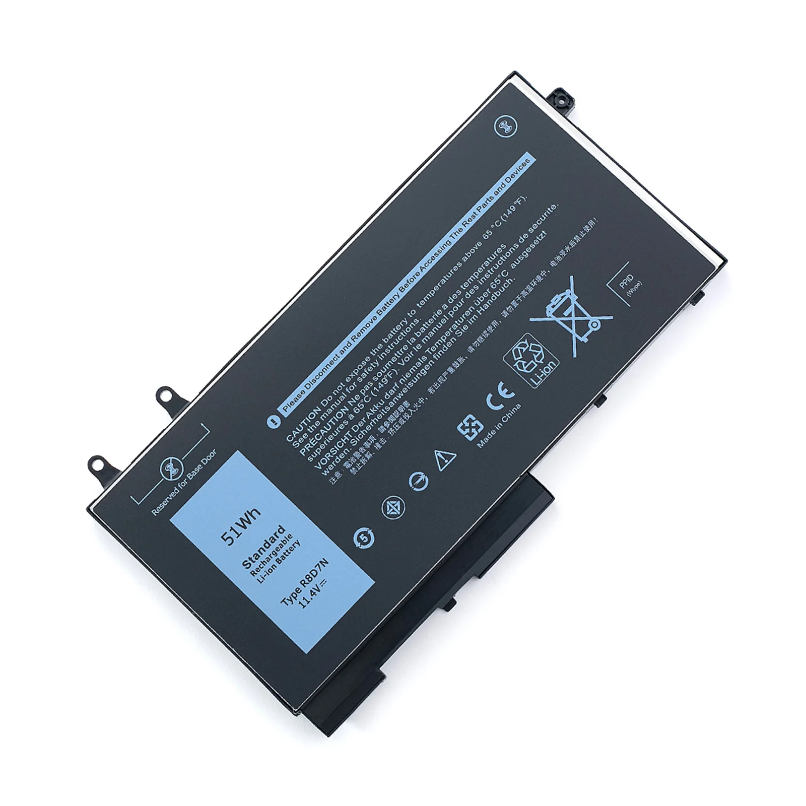 R8D7N 11,4 V/51WH para DELL Latitude 5400 5500 Precision 3540 Inspiron 7590 7591 7791 portátil 2 en 1