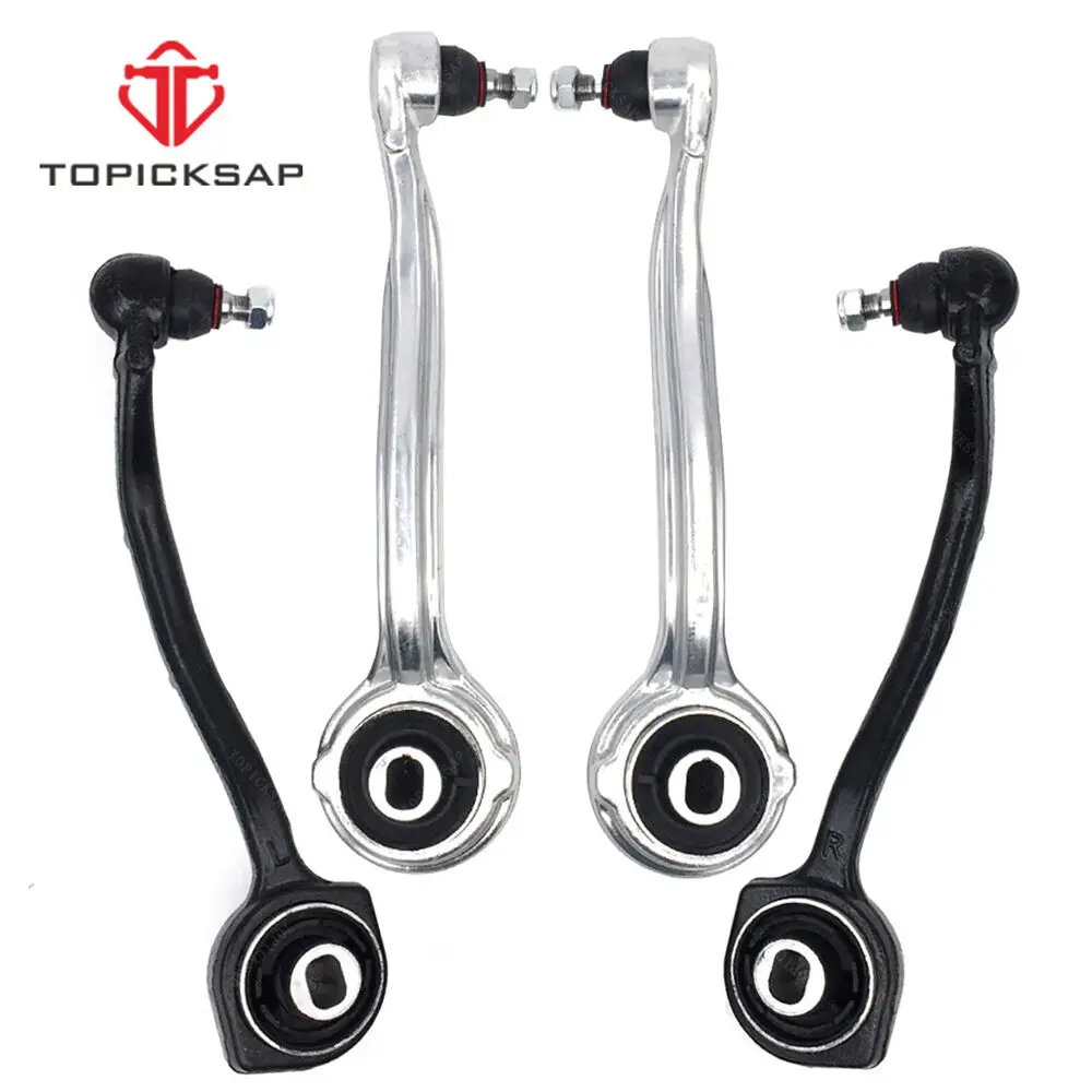 TOPICKSAP 4pcs Front Upper Forward Lower Rearward Control Arm Kits for Mercedes-Benz W203 C230 C320 CL203 CLK320 2001 - 2013